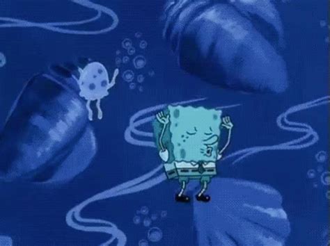 spongebob party gif|spongebob jellyfish dance gif.